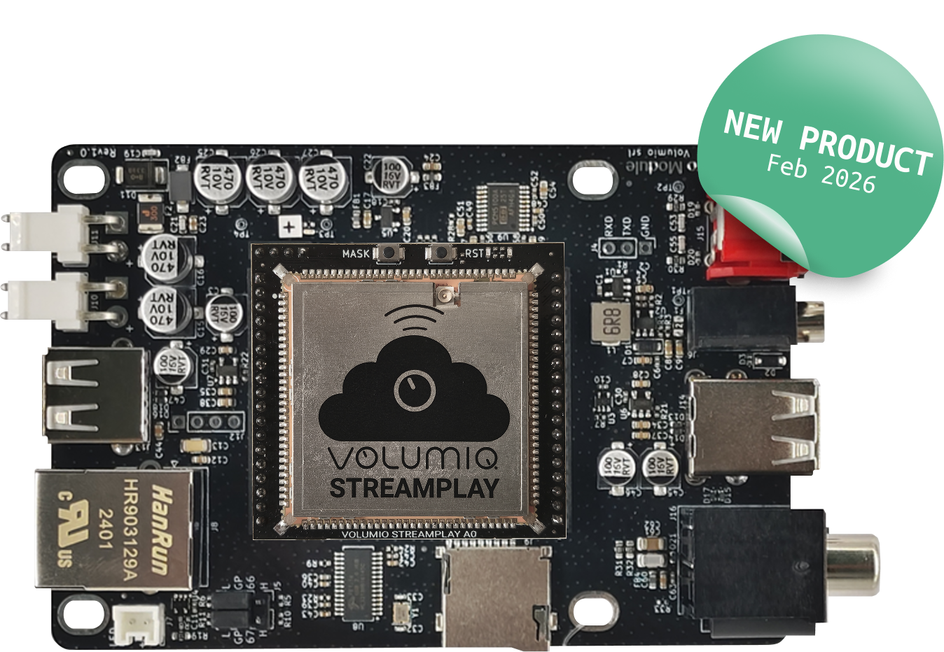 A picture of the PCB for Audio Pro